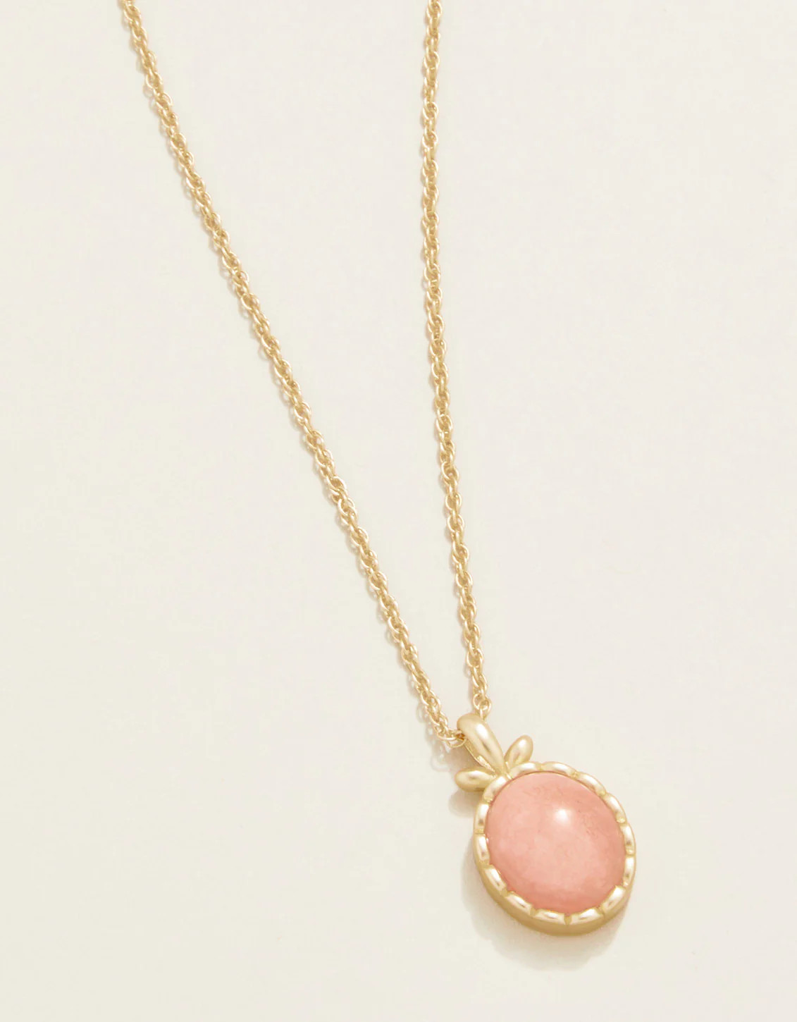 Nara Oval Necklace 17" Pink | Spartina 449