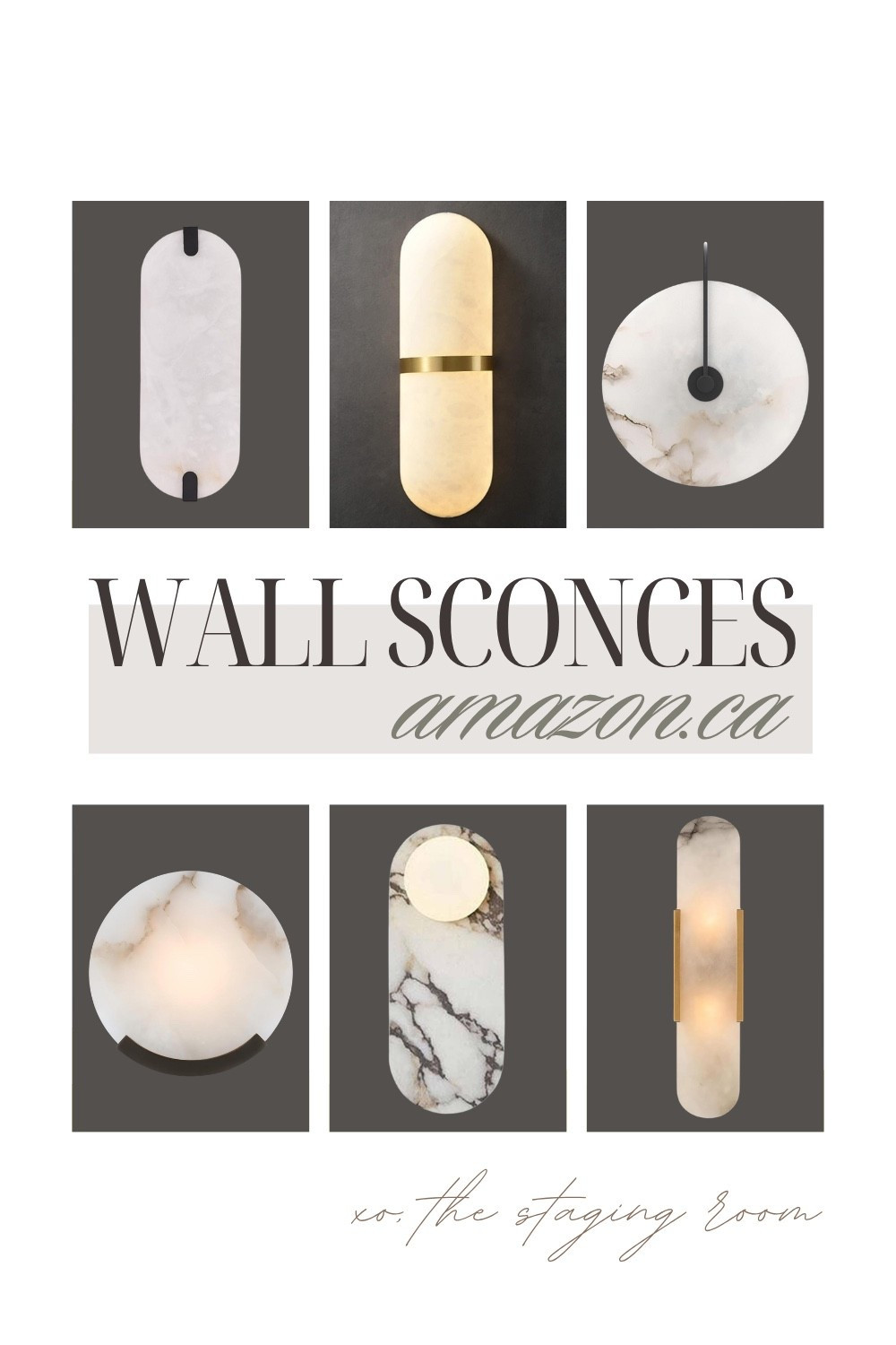 Expensive (but not), elevated, alabaster marble sconces from @amazon.ca. Saw these and now I have an itch to replace all my wall
sconces.... 

lighting, home renovation, wall lighting, wall sconce, picture sconce, picture light, wall light, alabaster light, modern lighting, gold light fixtures, black light fixtures, marble light fixtures

#LTKHome #LTKSaleAlert