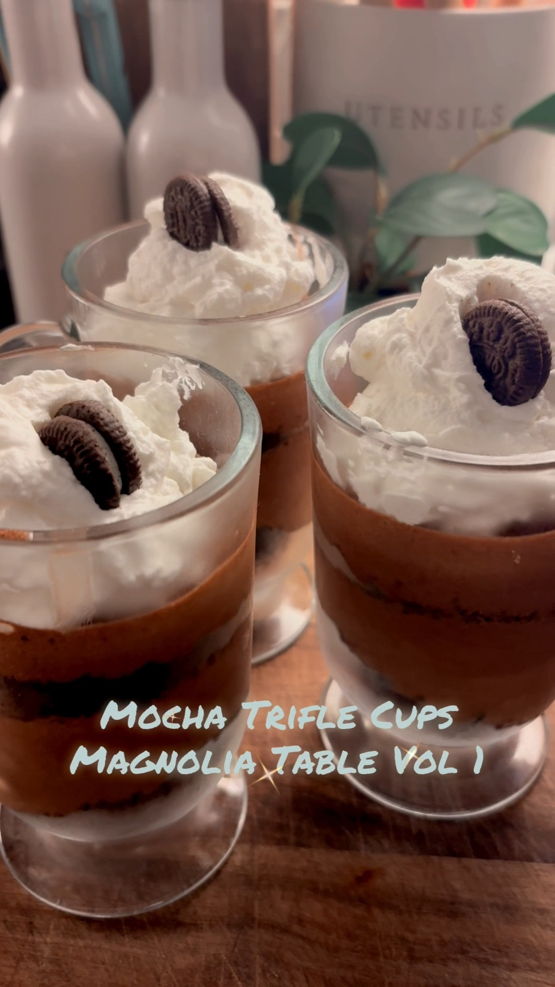 I couldn’t help but wonder if dessert is really just an excuse to layer joy. A spoon sinking through whipped cream, chocolate cake, and coffee-kissed pudding feels like a love affair in glass form.

Inspired by Julie & Julia, I’m cooking my way through Magnolia Table Volumes 1, 2, and 3. I’m calling it The Jeanie Jo & Joanna Project. Recipe 53 of 457 is Mocha Trifle Cups—and here’s how it turned out.

The flavors were rich without being heavy, the kind of bite that makes you close your eyes for just a second longer. The pudding held its silky texture, the cake soaked up just enough espresso, and the cream crowned it all like a final flourish. Individual cups made them feel fancy, but the truth? We devoured them like kids at a birthday party.

Gracefully yours,
🫶🏻 Jeanie Jo

#LTKFindsUnder50 #LTKHome