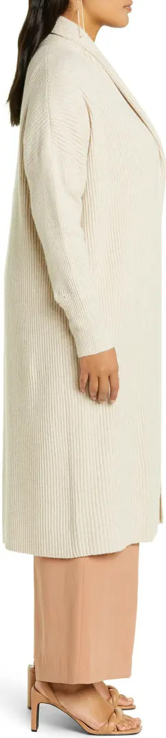 Open Edit Rib Open Front Long Cardigan | Nordstrom | Nordstrom Canada
