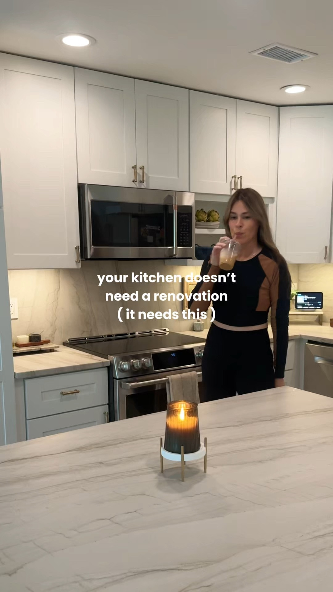 How to turn a cold kitchen warmer…without renovating. If your kitchen feels sterile, flat, or just a little too modern… you don’t need a full remodel. You need warmth, texture, and intentional layering.

You can try these additions:

• warm wood accents
• earthy neutral decor
• greenery
• organic textures like linen + stone
• neutral kitchen runners

#LTKHome #LTKSaleAlert #LTKOver40