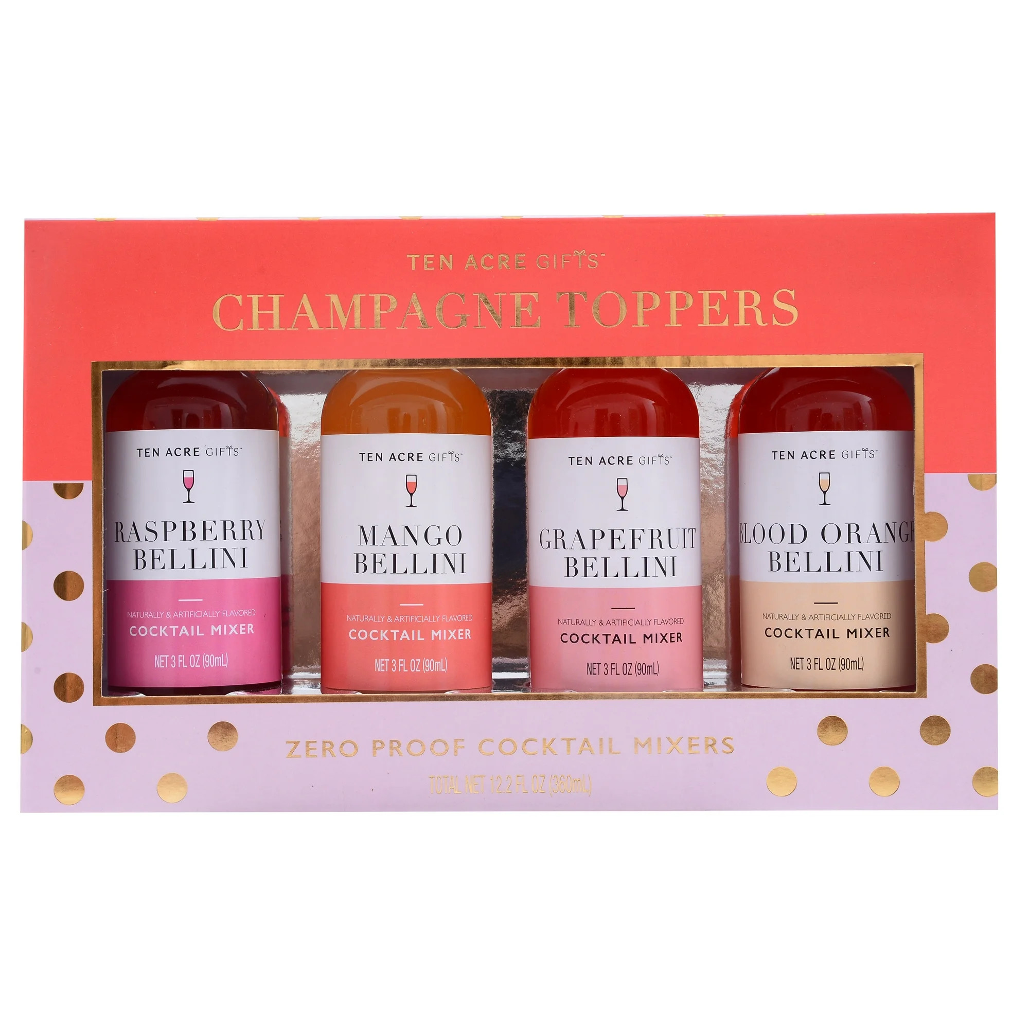 Ten Acre Gifts Holiday Champagne Toppers Gift Set - 4 Pack - Walmart.com | Walmart (US)