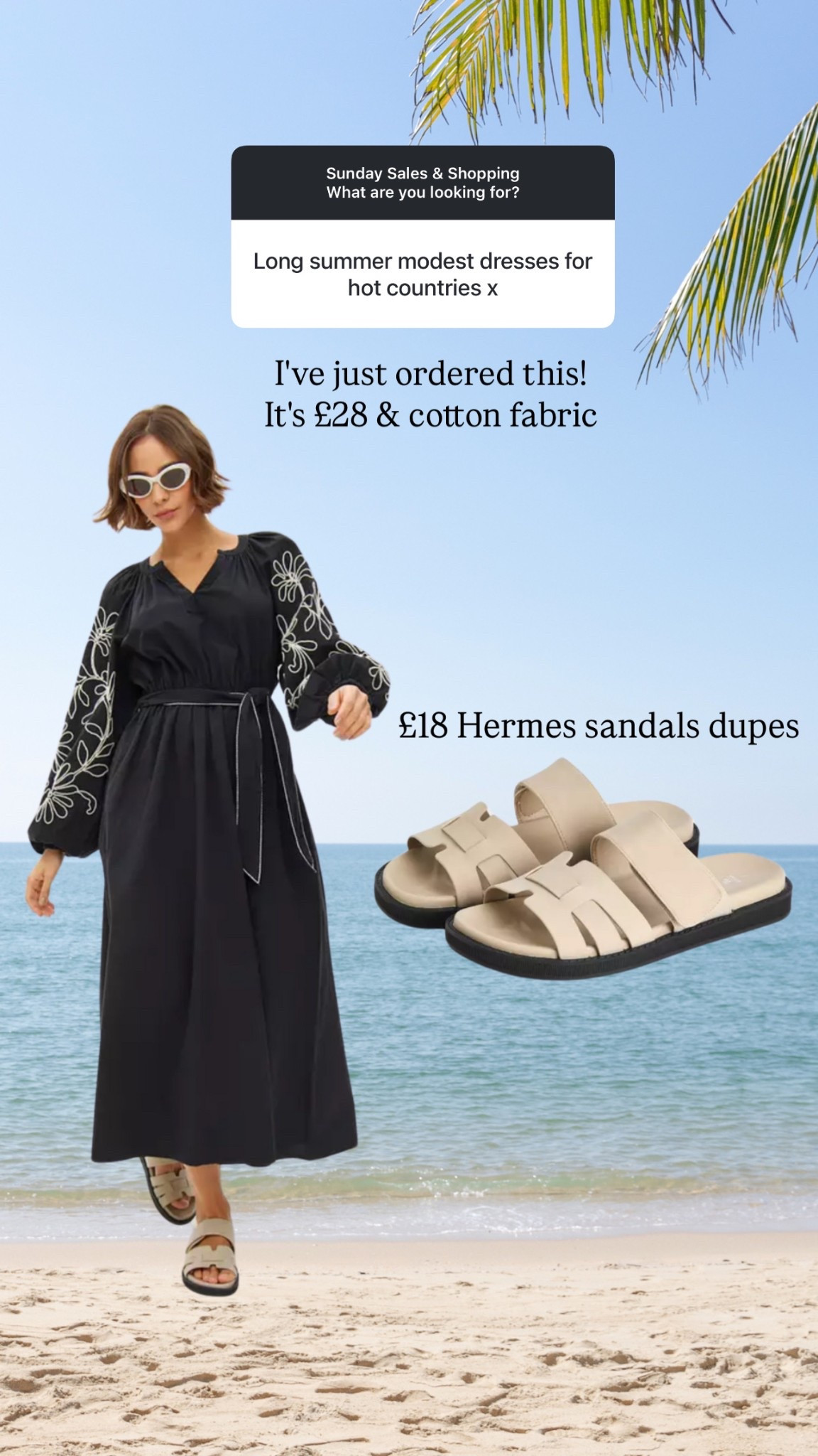 long sleeve midi/maxi dress for summer! paired with hermes dupes 



#LTKsummer