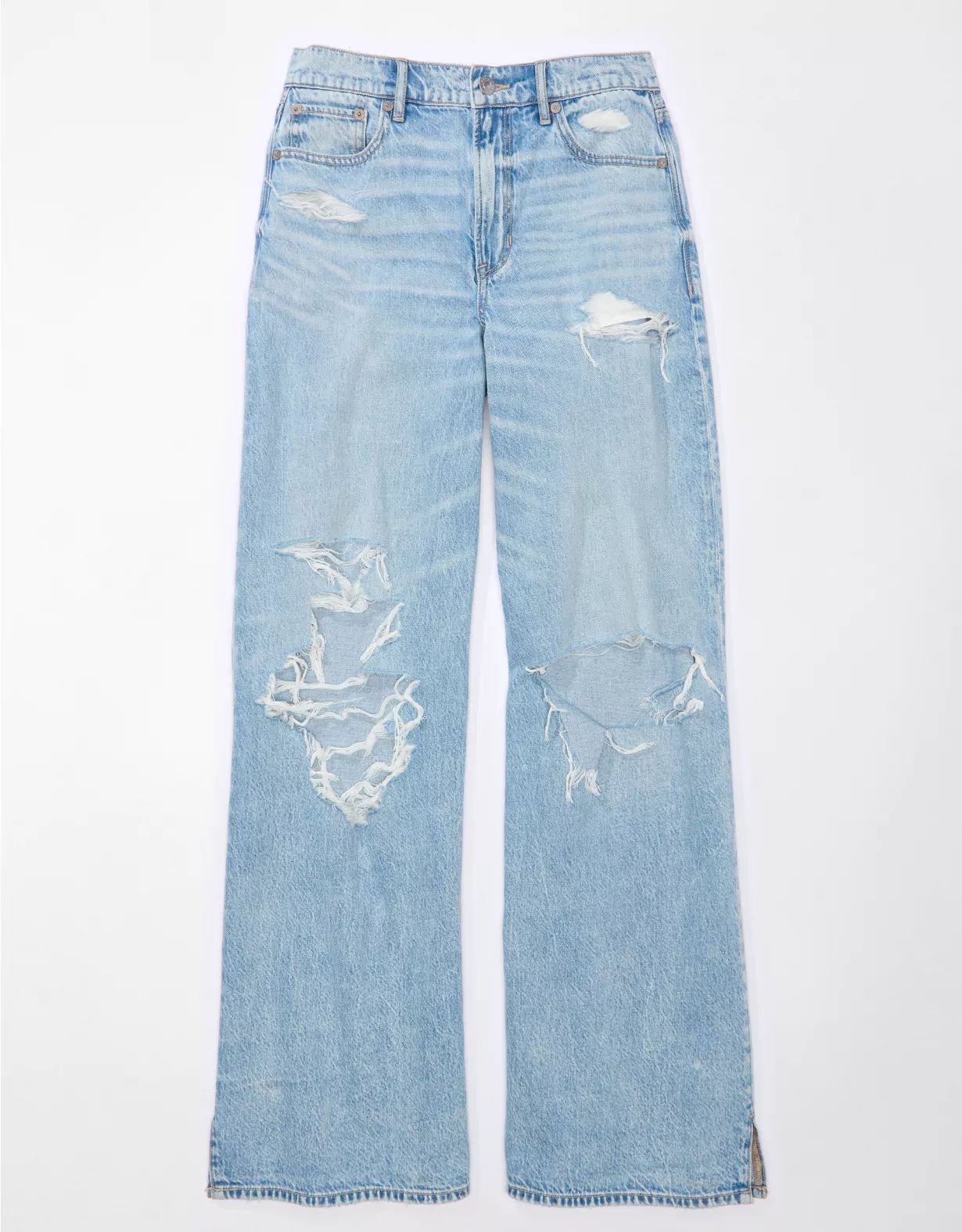 AE Dreamy Drape Super High-Waisted Baggy Wide-Leg Jean | American Eagle Outfitters (US & CA)