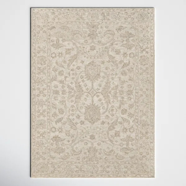 Cece Wool Floral Rug | Wayfair North America