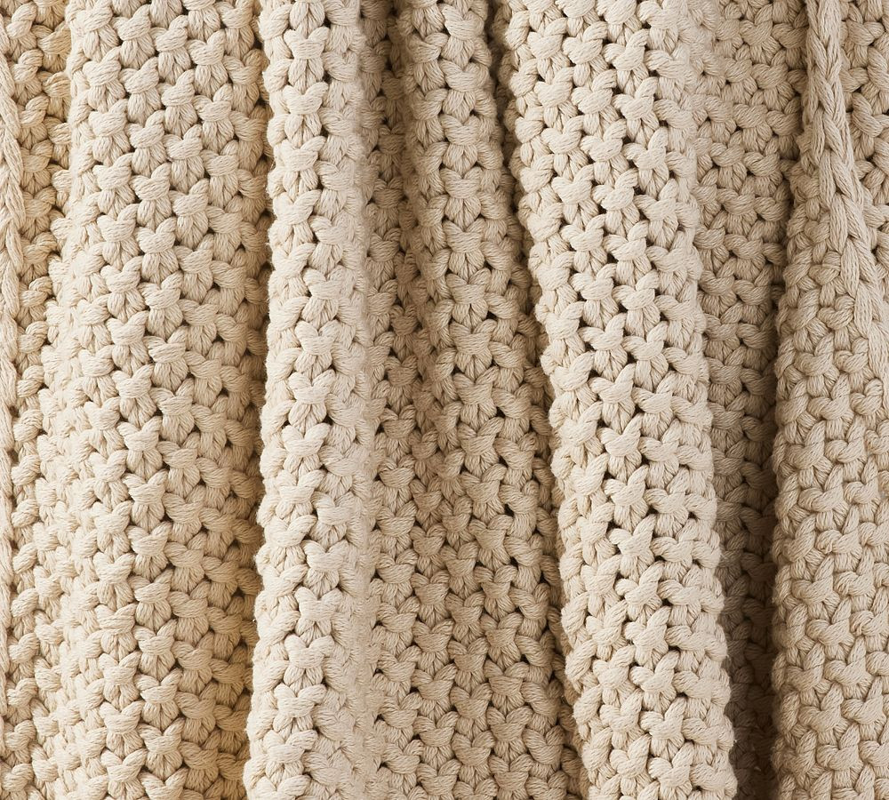 Bayside Seed Stitch Throw | Pottery Barn (US)