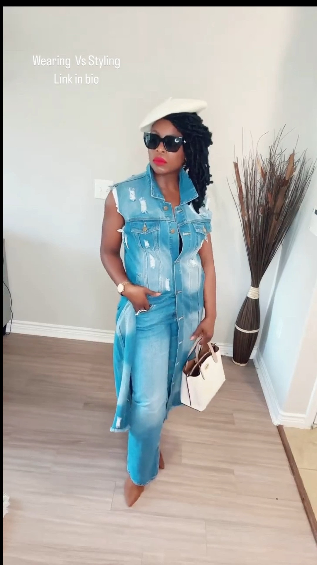 Distressed Denim Vest & Jean Set – Fall Straight Wear Look
Outfits > Fall Denim


Denim on denim, done right 🤍 This distressed jean vest and matching straight-leg jeans set is giving effortless fall style. Styled with Jessica Simpson brown boots, a Kangol hat, and a Coach bag for the finishing touch. Tap to shop the full look below — follow for daily fall outfit inspo!

 #LTKstyletip #LTKSeasonal #LTKitbag