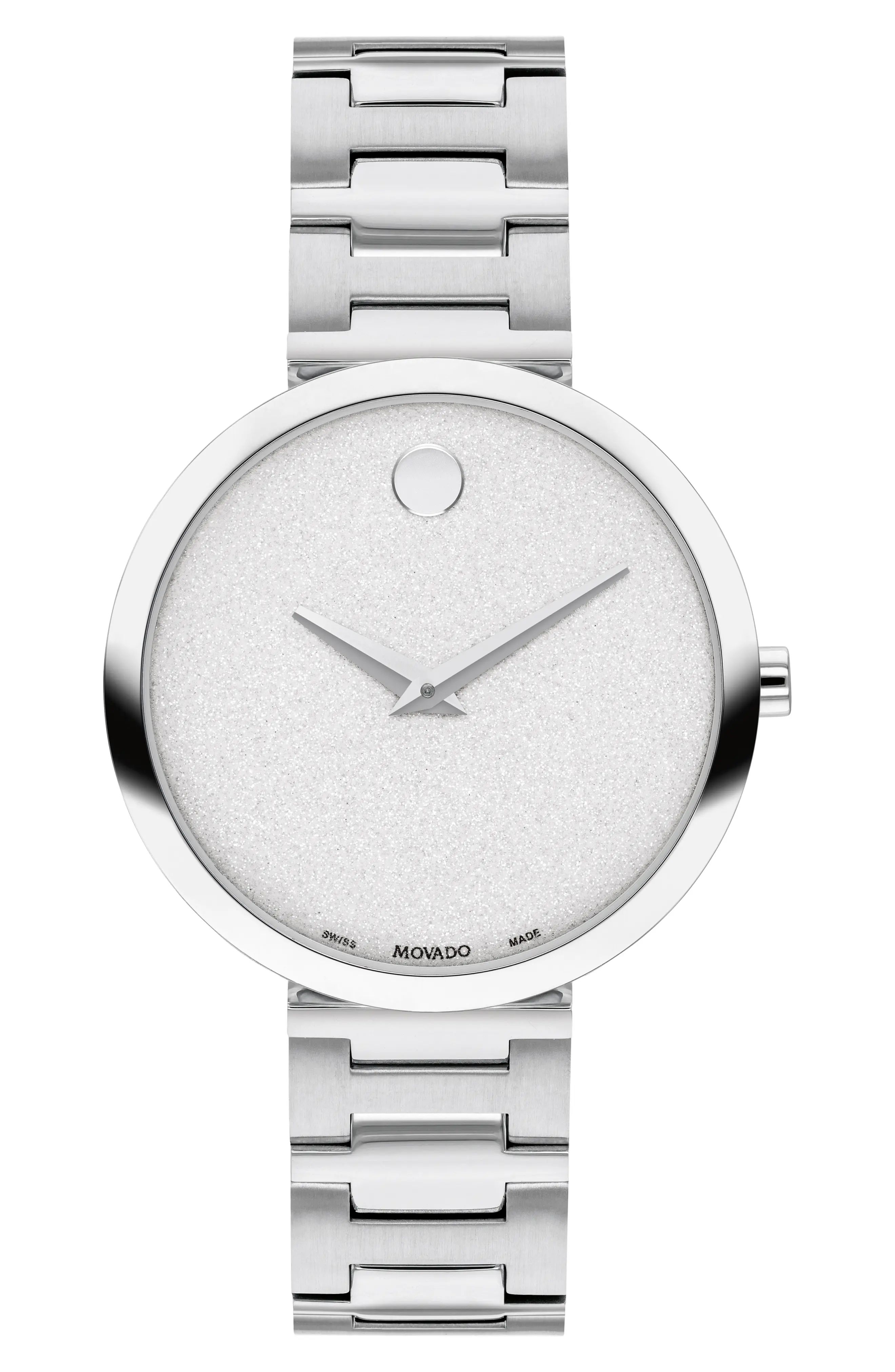 Movado Museum Classic Bracelet Watch, 32mm in Gold/White at Nordstrom | Nordstrom