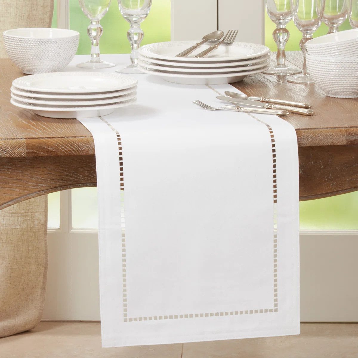 Neith Polyester Rectangle Table Runner | Wayfair North America