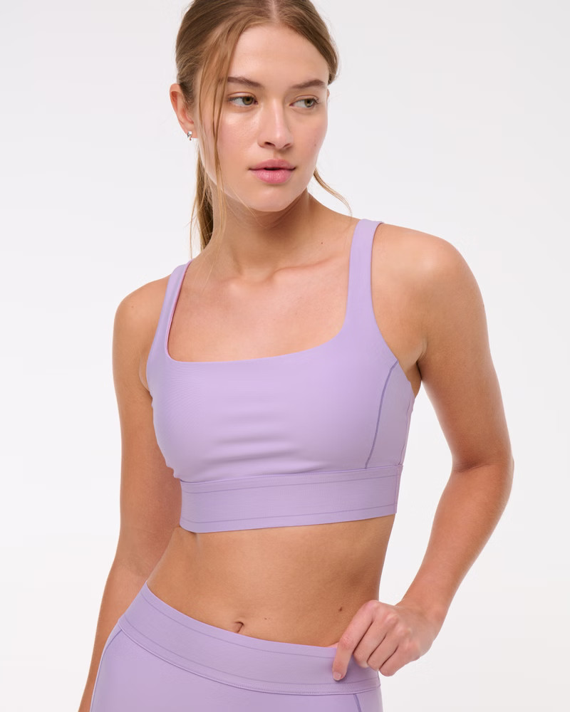 YPB sculptLUX Strappy-Back Sports Bra | Abercrombie & Fitch (US)