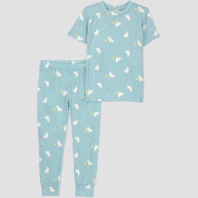 Carter's Just One You® Toddler 2pc Cotton Easter Bunny Pajama Set - Mint Green 12M | Target