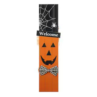 Glitzhome® 36" Double Sided Wooden Scarecrow & Pumpkin Porch Décor For Halloween & Fall | Micha... | Michaels Stores