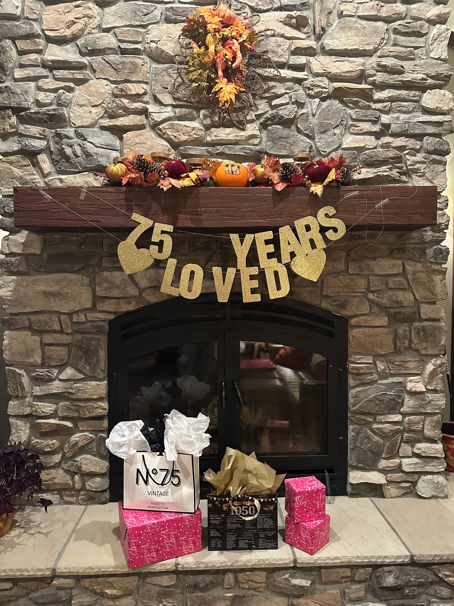 75 Years Loved 
Amazon find
Birthday decor 
75th birthday 

#LTKFindsUnder50