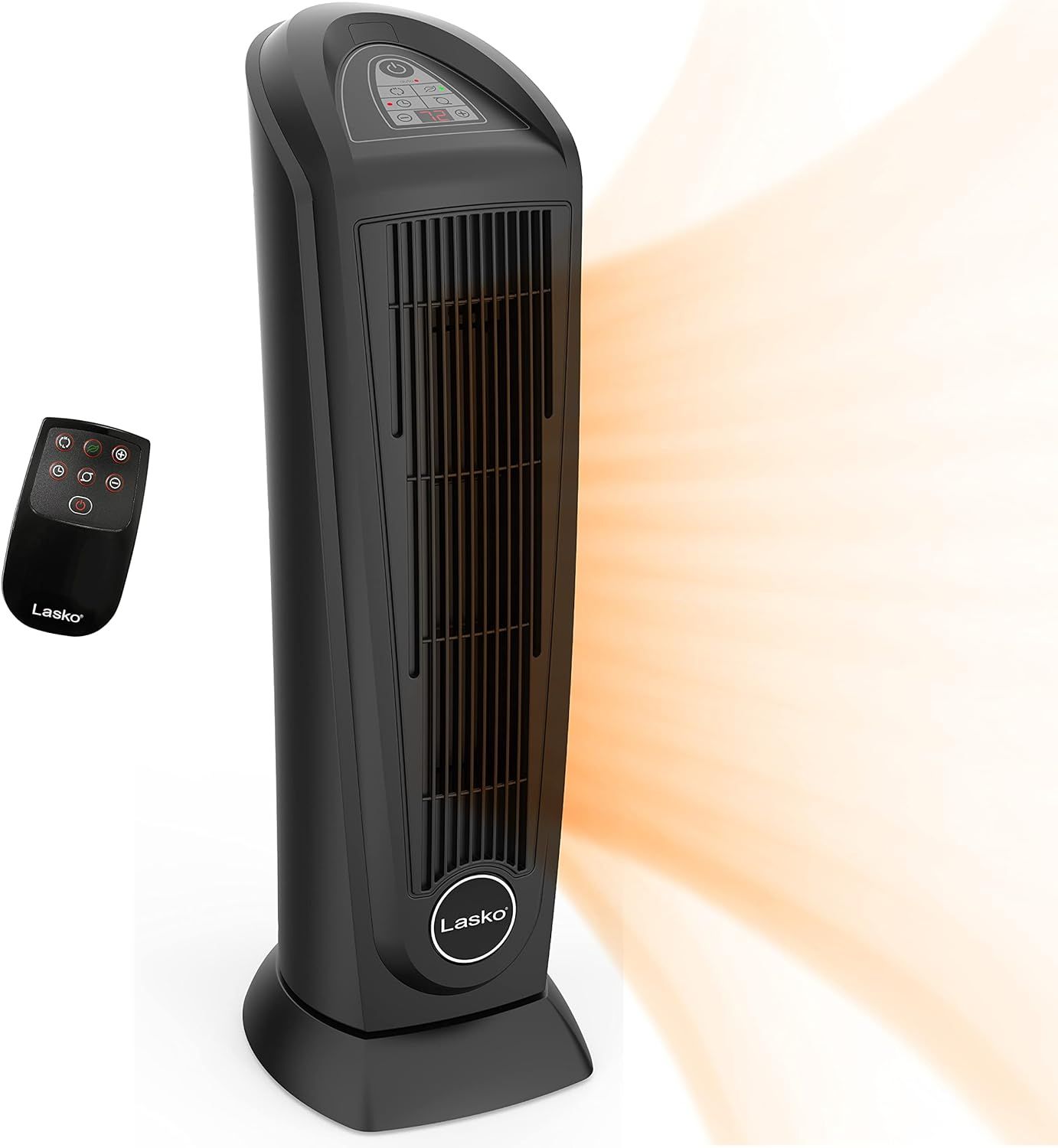 Lasko Oscillating Digital Ceramic Tower Space Heater for Home with Tip-Over Safety Switch, Overhe... | Amazon (US)