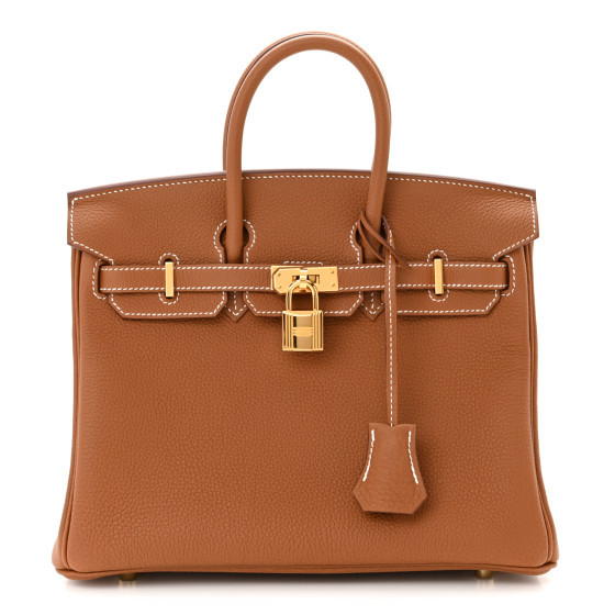 Togo Birkin 25 Gold | FASHIONPHILE (US)