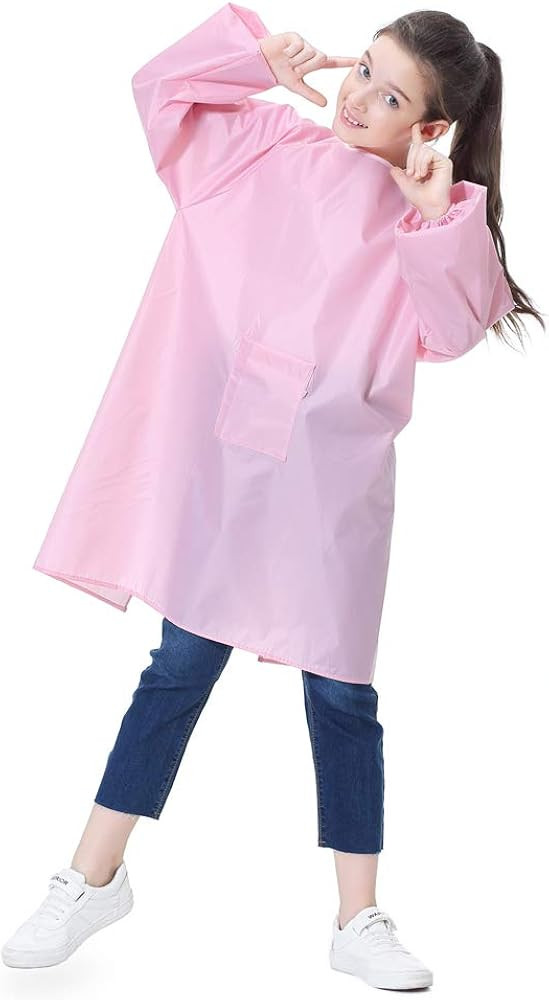 Kids Art Smock Painting Apron for Toddler Preschool Children with Pocket,Long Sleeves,Long Sectio... | Amazon (US)
