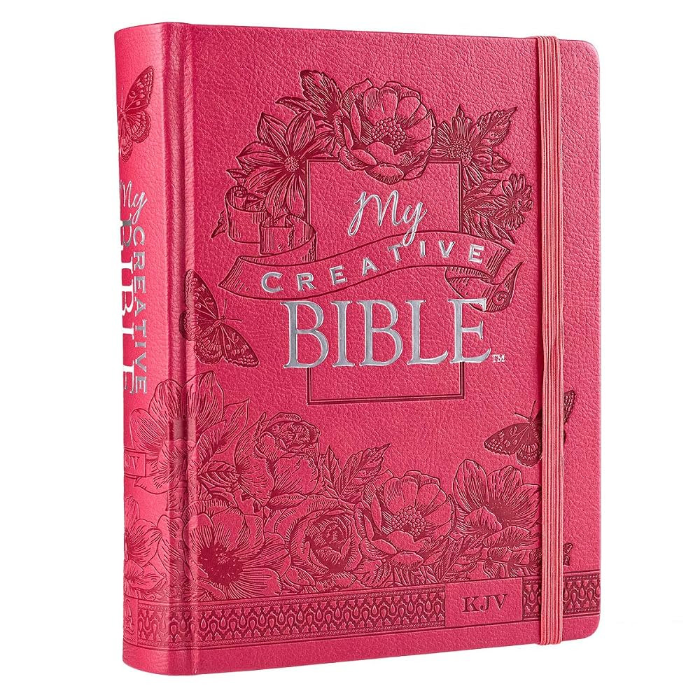 KJV Holy Bible, My Creative Bible, Faux Leather Hardcover - Ribbon Marker, King James Version, Br... | Amazon (US)
