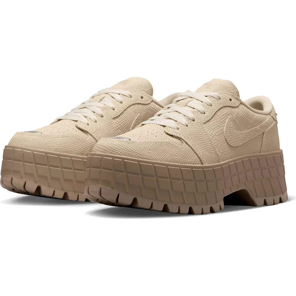 Air Jordan 1 Brooklyn Platform Sneaker in Rattan/Desert Camo/Rattan at Nordstrom, Size 9.5 | Nordstrom