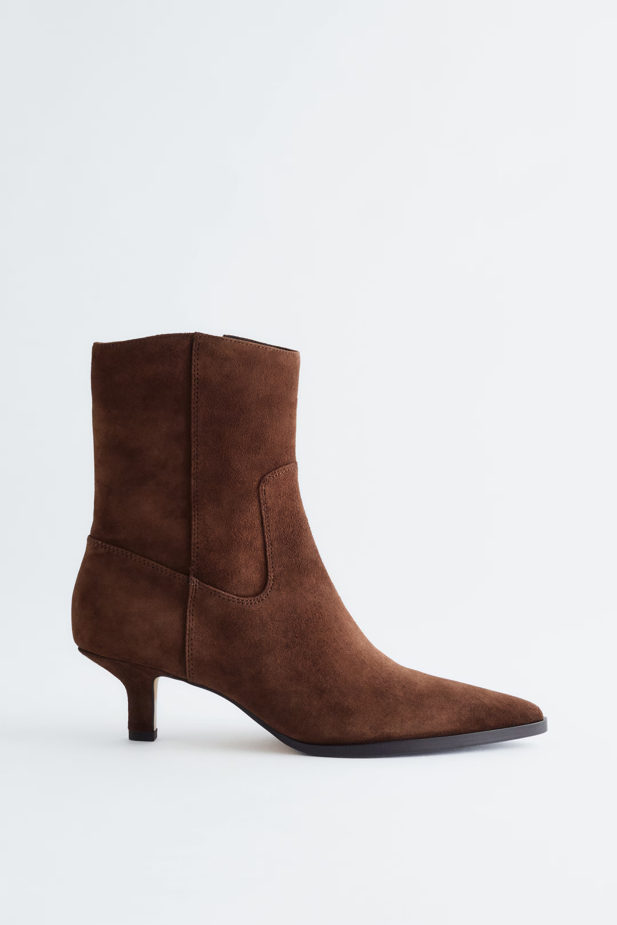 Kitten Heel Suede Ankle Boots | H&M (UK, MY, IN, SG, PH, TW, HK)