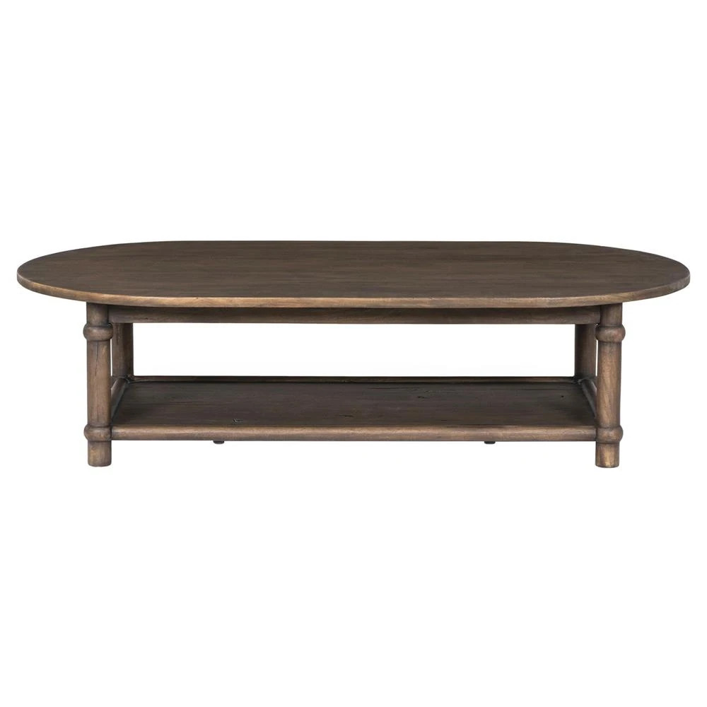 Charnes Aged Belgium Bleach Coffee Table | Kathy Kuo Home