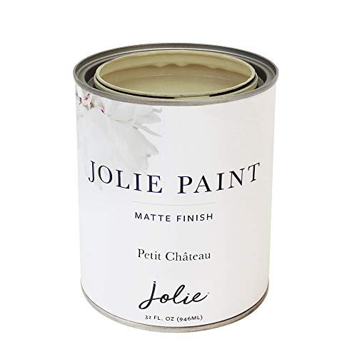 Jolie Paint – Chalk Finish for Furniture, Cabinets, and Décor, Green Wise Certified, No Priming or Sanding, Petit Chateau [Green Beige], 32 Ounces | Amazon (US)