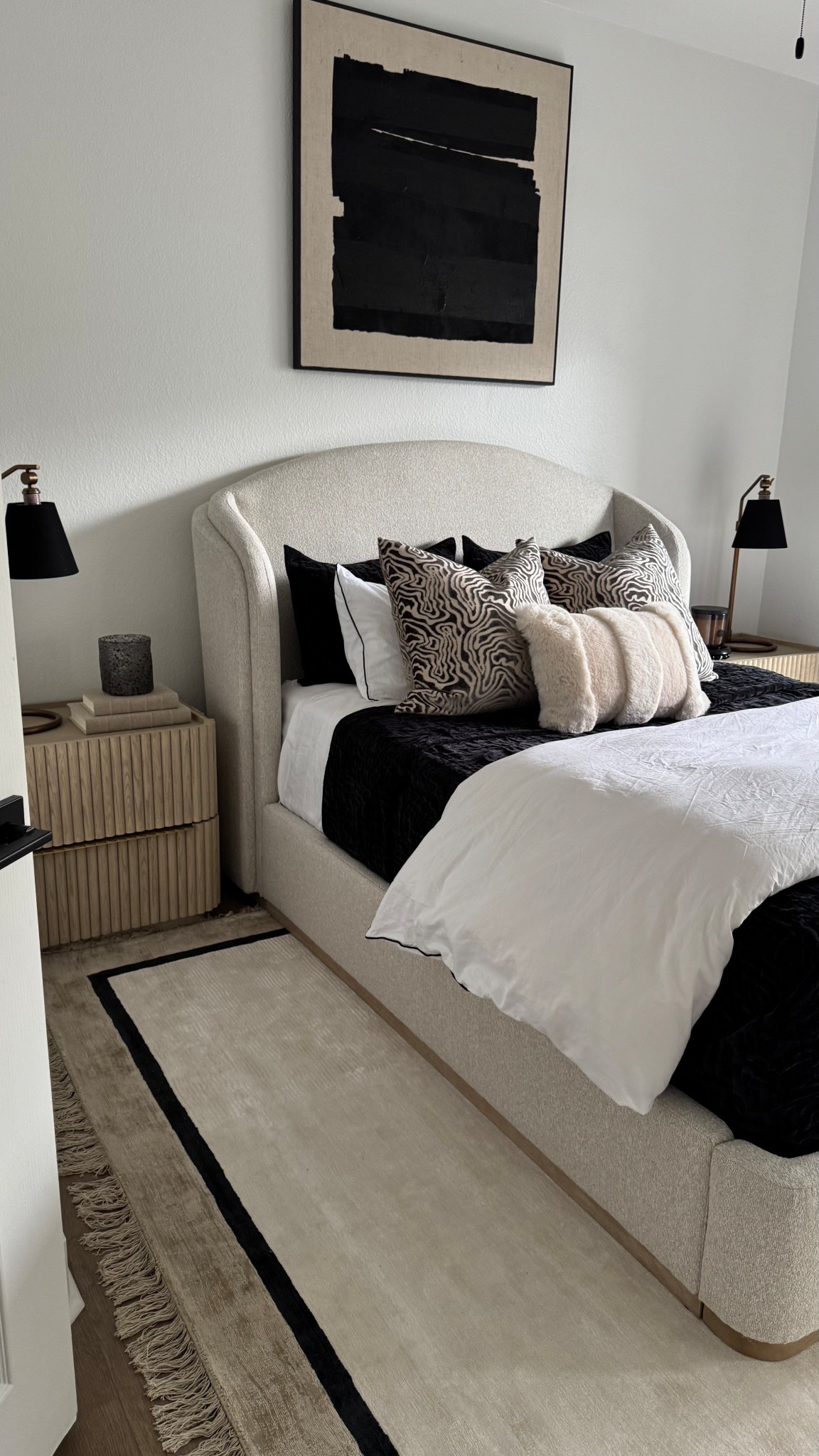 Simple modern bedroom styling featuring zgallerie🖤 Use my code ET05 for discount🫶🏼

#LTKHome