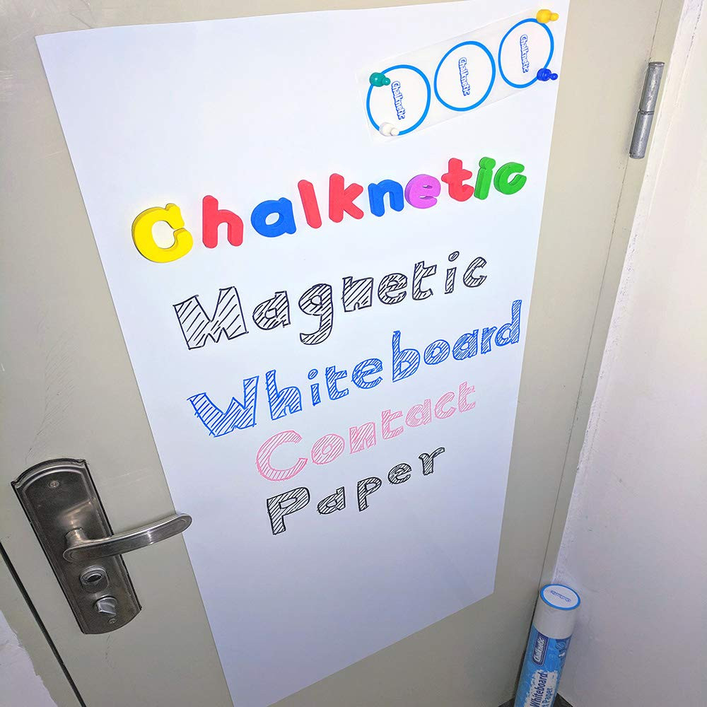 Magnetic Whiteboard Contact Paper, Adhesive Dry Erase Board for Magnet, Peel and Stick Magnet Wal... | Amazon (US)