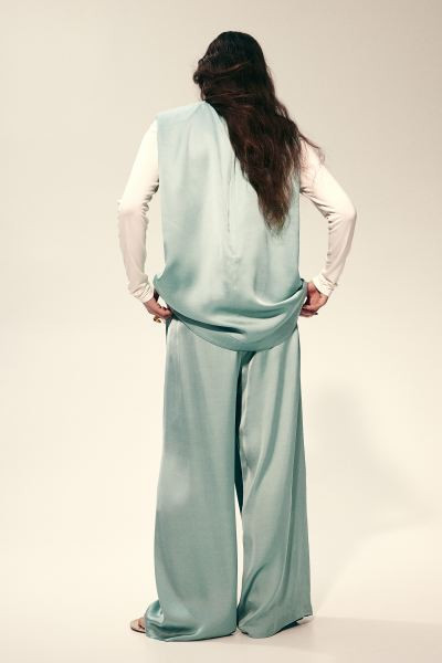 Wrap-detail Pants - Light turquoise - Ladies | H&M US | H&M (US + CA)