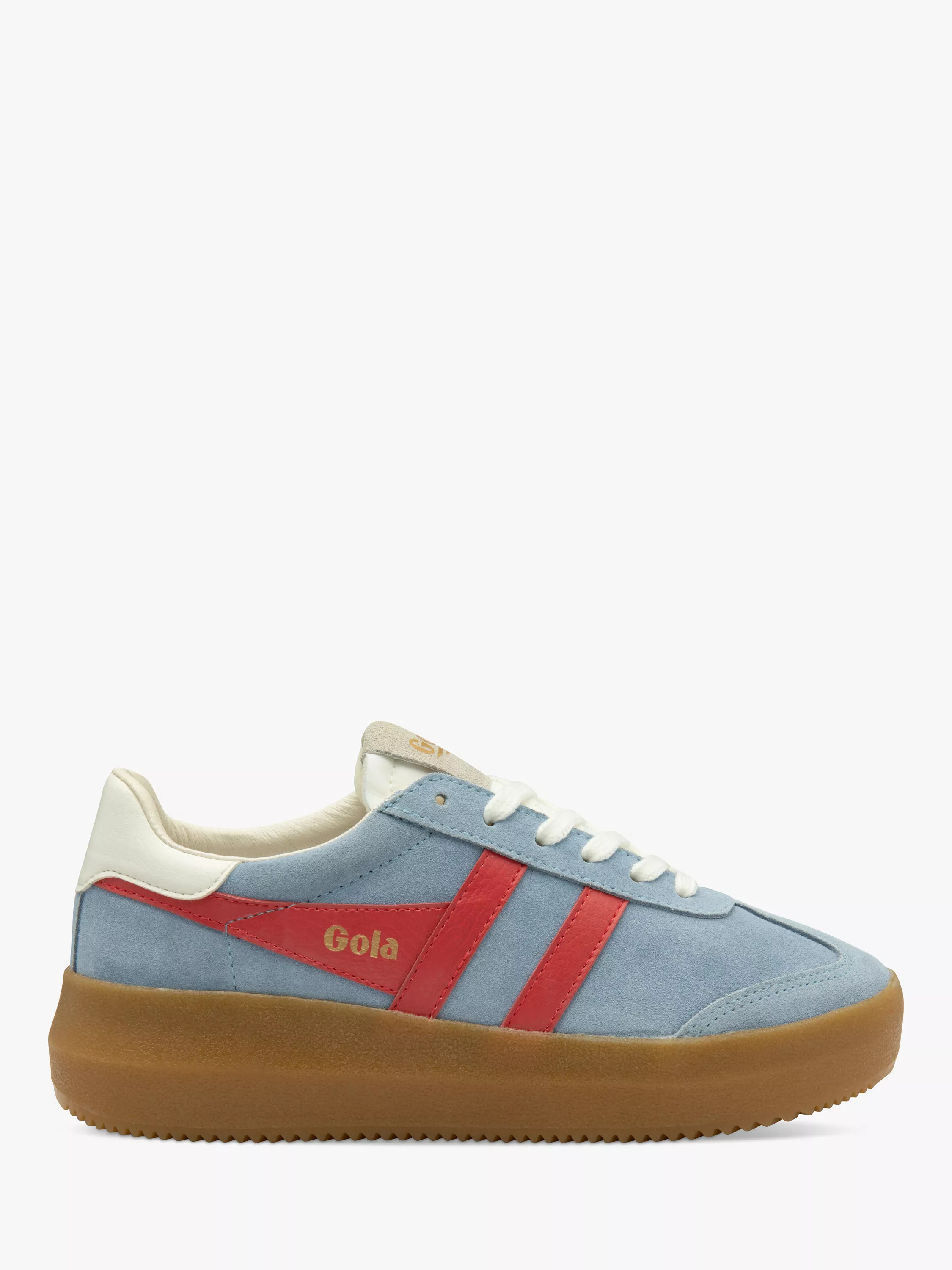 GolaAthena Suede Chunky Trainers, Blue/Multi | John Lewis (UK)