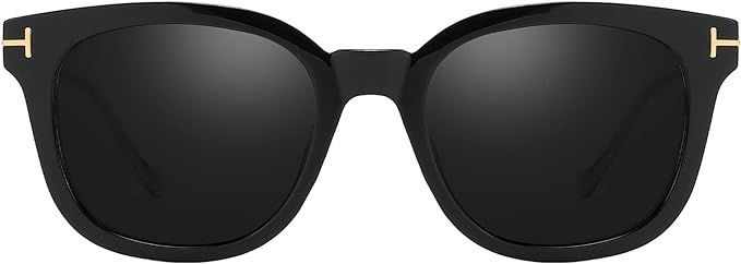 KSSESSE Retro Square Polarized Sunglasses for Women Men UV Protection Womens Stylish Sunnies | Amazon (US)