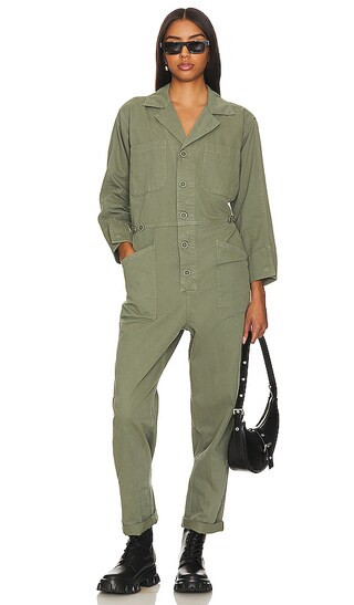 Tanner Long Sleeve Field Suit in Vine | Revolve Clothing (Global)