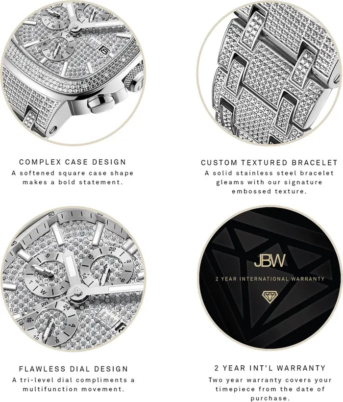 Heist Diamond Bracelet Chronograph Watch, 47.5mm | Nordstrom