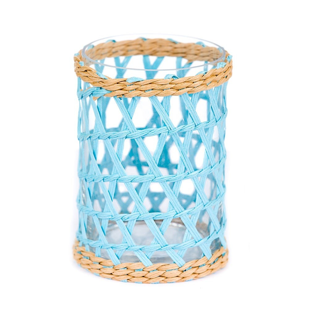 Island Wrapped Hurricane Medium Light Blue | Amanda Lindroth