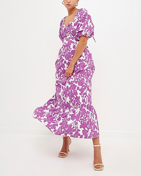 Free The Roses Floral Print Maxi Dress | Express