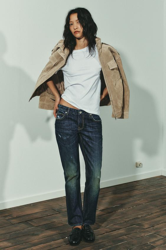 TRF LOW RISE STRAIGHT LEG JEANS | Zara US