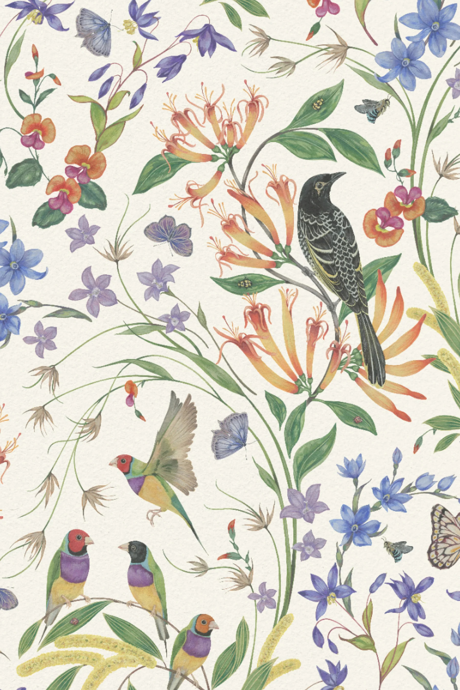 Megafauna Bloom | Paste the Wall Wallpaper by Artscape | Made in Sweden | Artscape