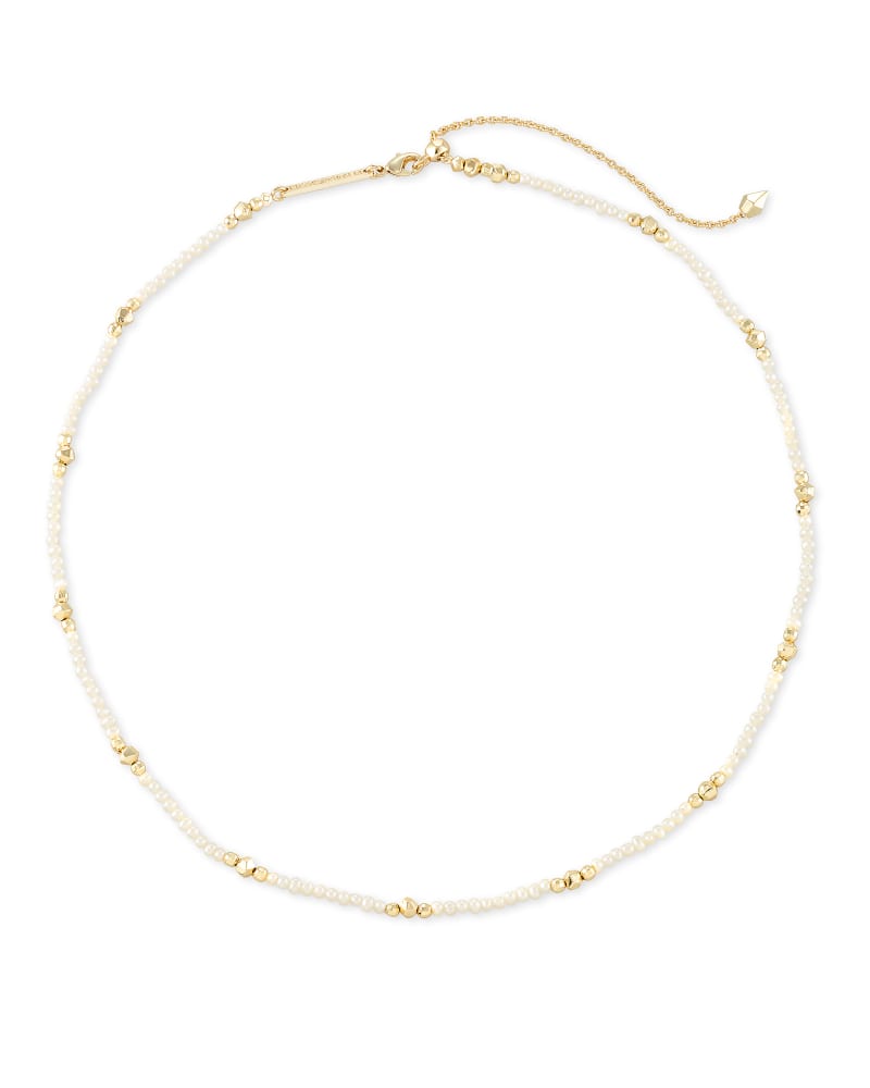 Scarlet Gold Choker Necklace in White Pearl | Kendra Scott