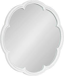 Kate and Laurel Maren Decorative Coastal Scalloped Round Mirror with Soft Curvature and Light Pai... | Amazon (US)