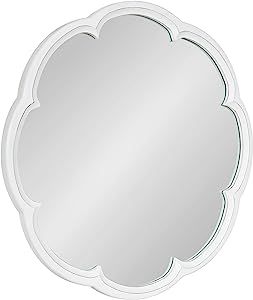 Kate and Laurel Maren Decorative Coastal Scalloped Round Mirror with Soft Curvature and Light Pai... | Amazon (US)