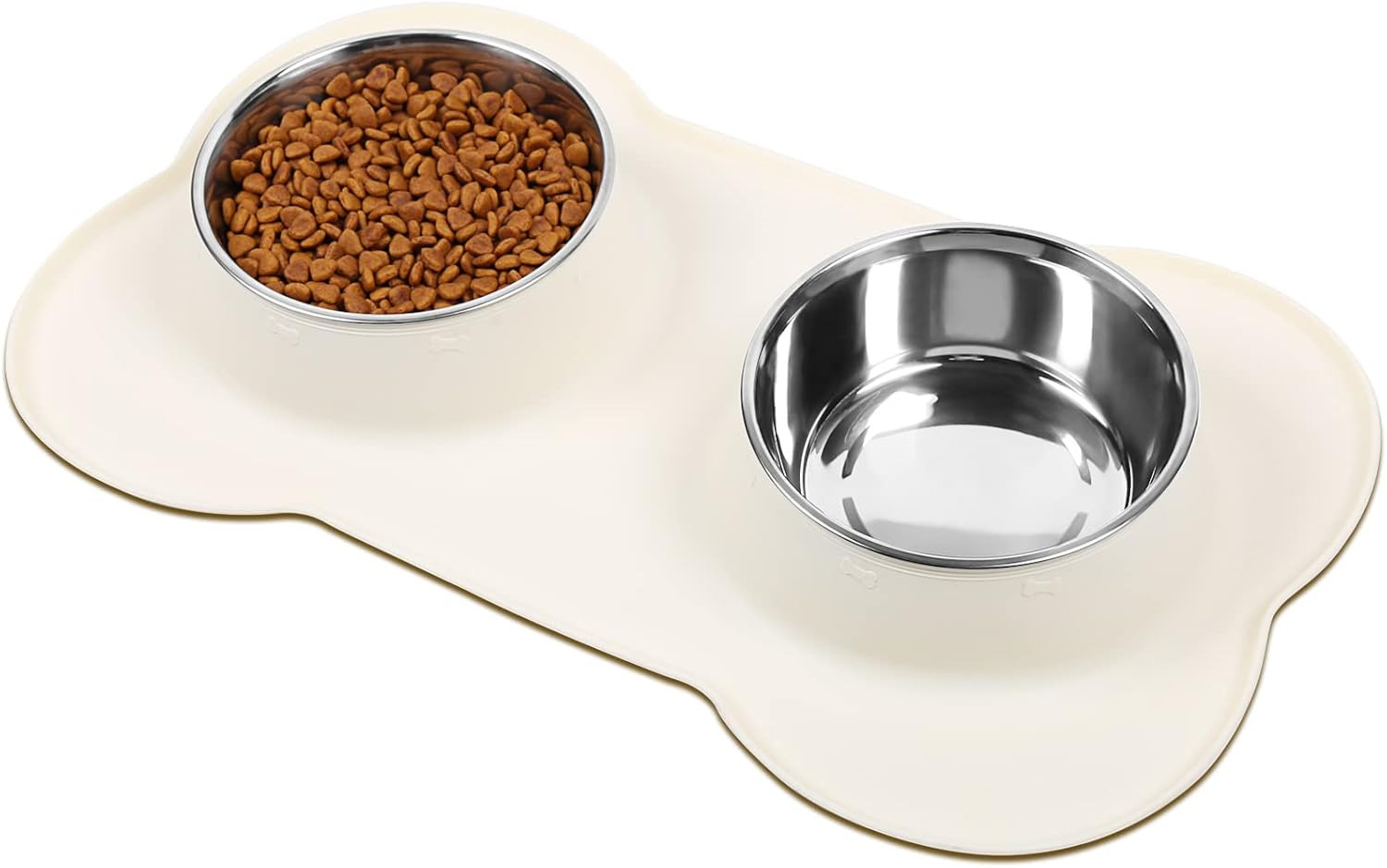 Vivaglory Dog Bowls Stainless Steel Water and Food Puppy Cat Bowls with Non Spill Skid Resistant ... | Amazon (US)