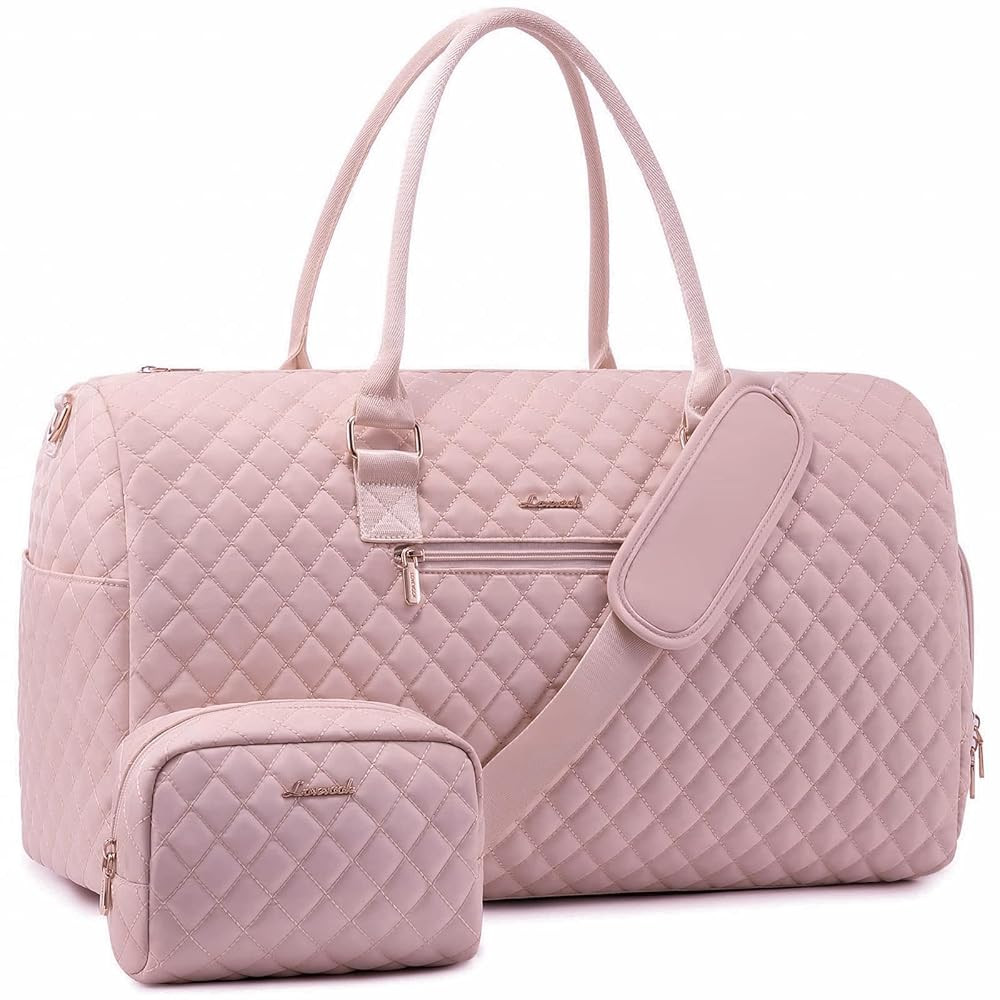 LOVEVOOK Travel Duffle Bag, Weekender Bag for Women with Toiletry Bag, Carry on Overnight Bag wit... | Amazon (US)