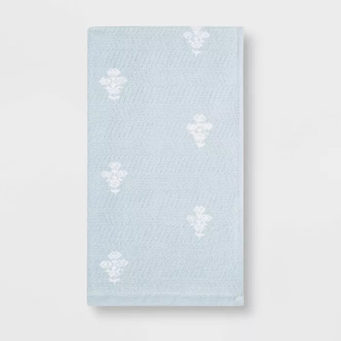 Flat Woven Bath Towel Aqua - Threshold™ | Target