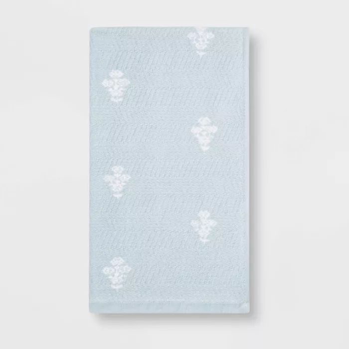 Flat Woven Bath Towel Aqua - Threshold™ | Target