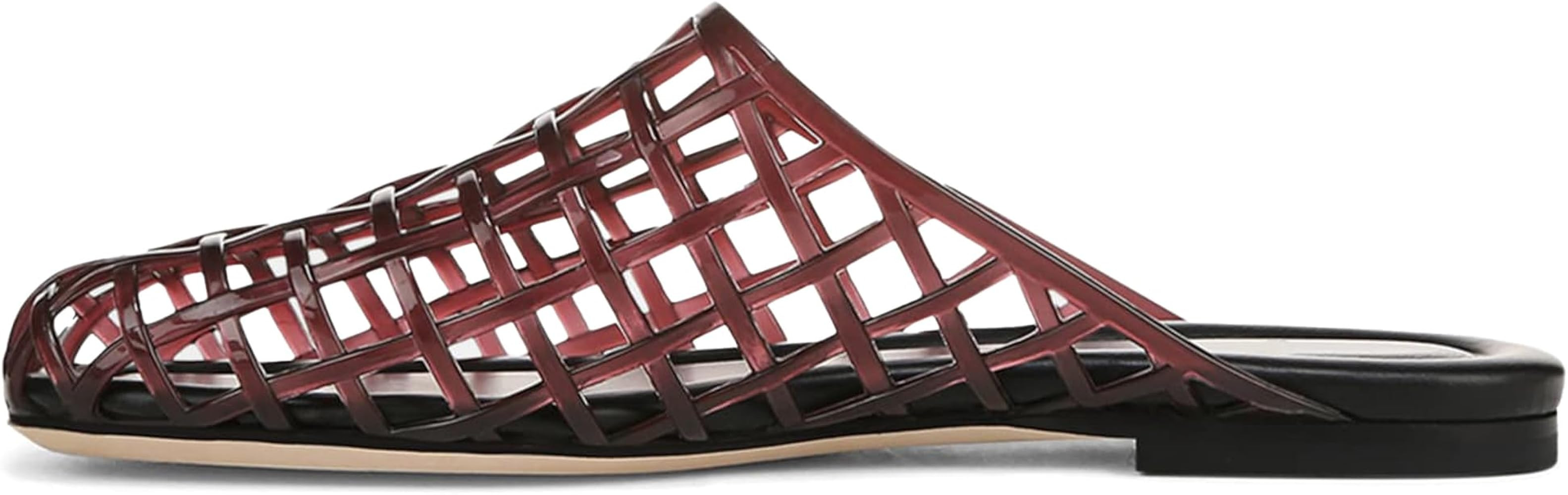 Clear Jelly Shoes for Women Slip on Jelly Mesh Slides Comfortable Closed Toe Jelly Flats Sandals ... | Amazon (US)