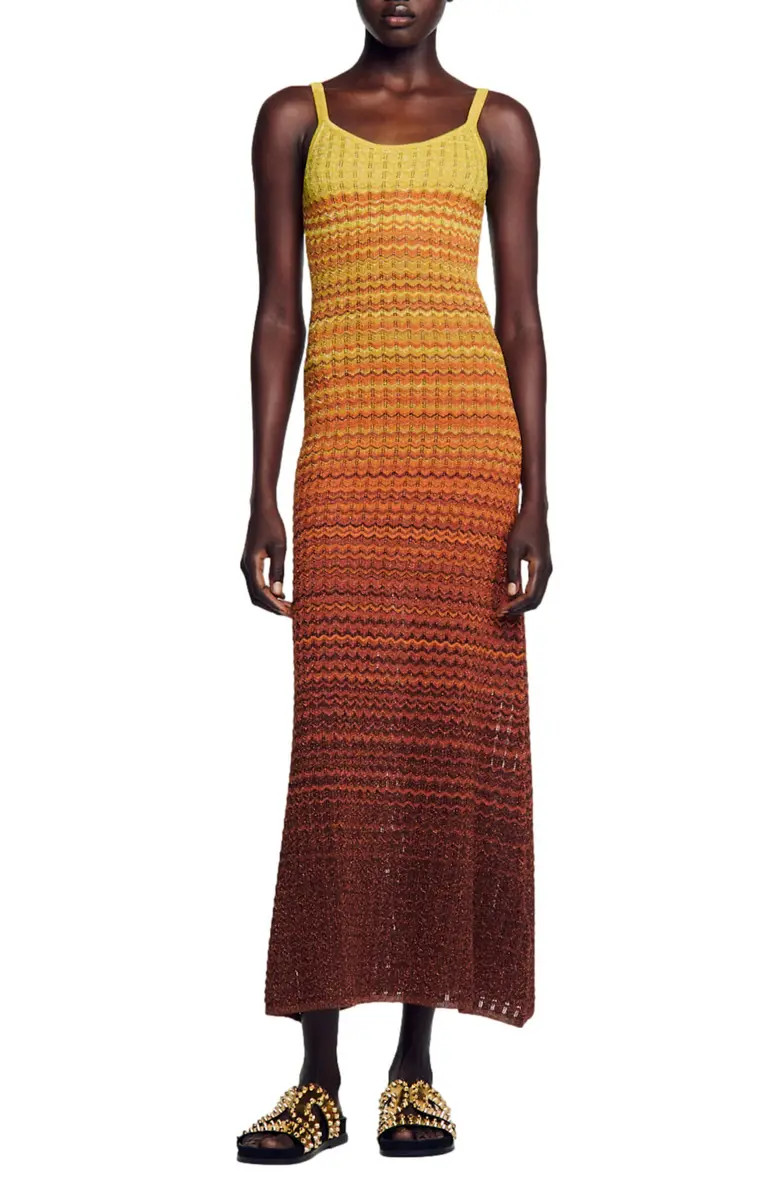 sandro Desert Open Stitch Tank Sweater Dress | Nordstrom | Nordstrom