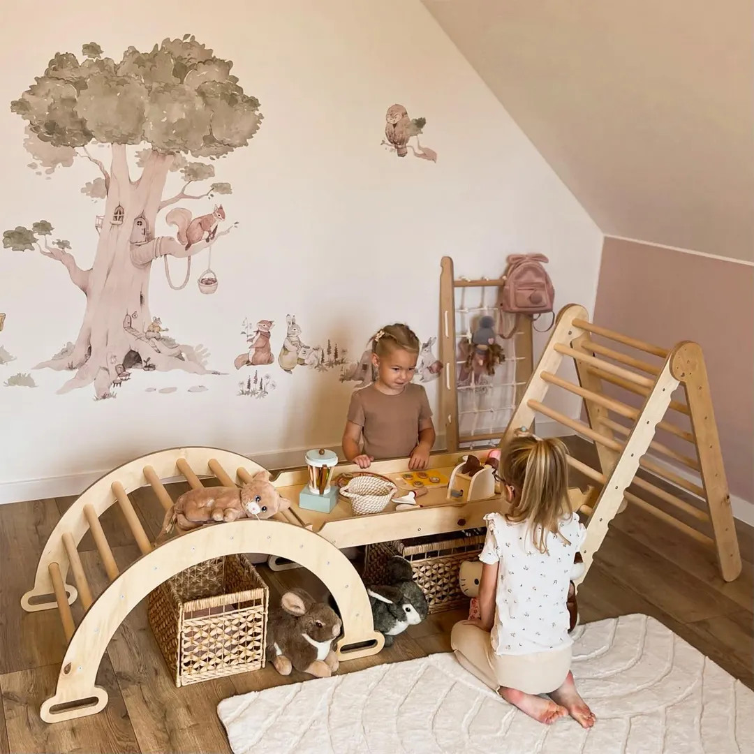 Montessori Climber Set: Climbing Arch, Triangle Ladder & Pillow - Etsy | Etsy (US)