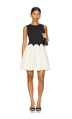 Never Fully Dressed Mini Monika Dress in Black & Cream from Revolve.com | Revolve Clothing (Global)