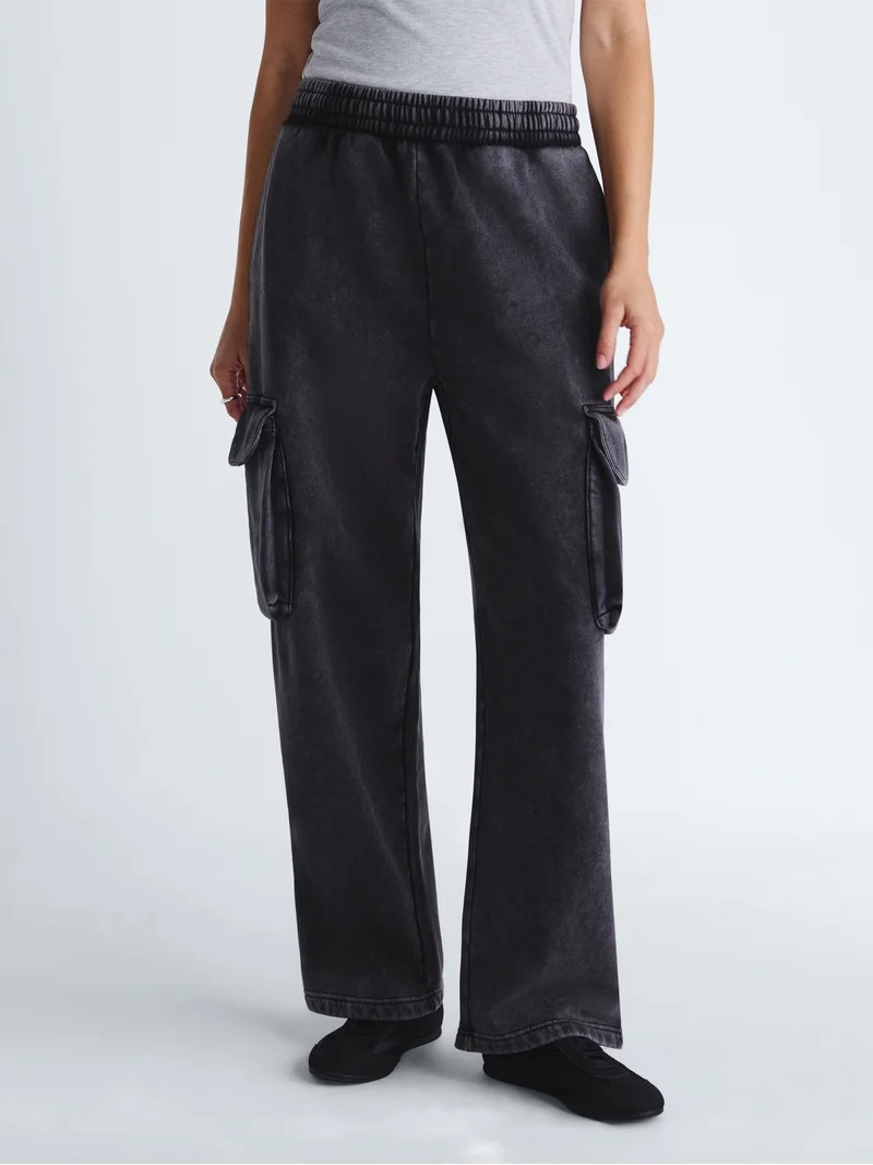 Scoop Women\u2019s and Women\u2019s Plus Utility Wide Leg Pants, Sizes XS-4X | Walmart (US)