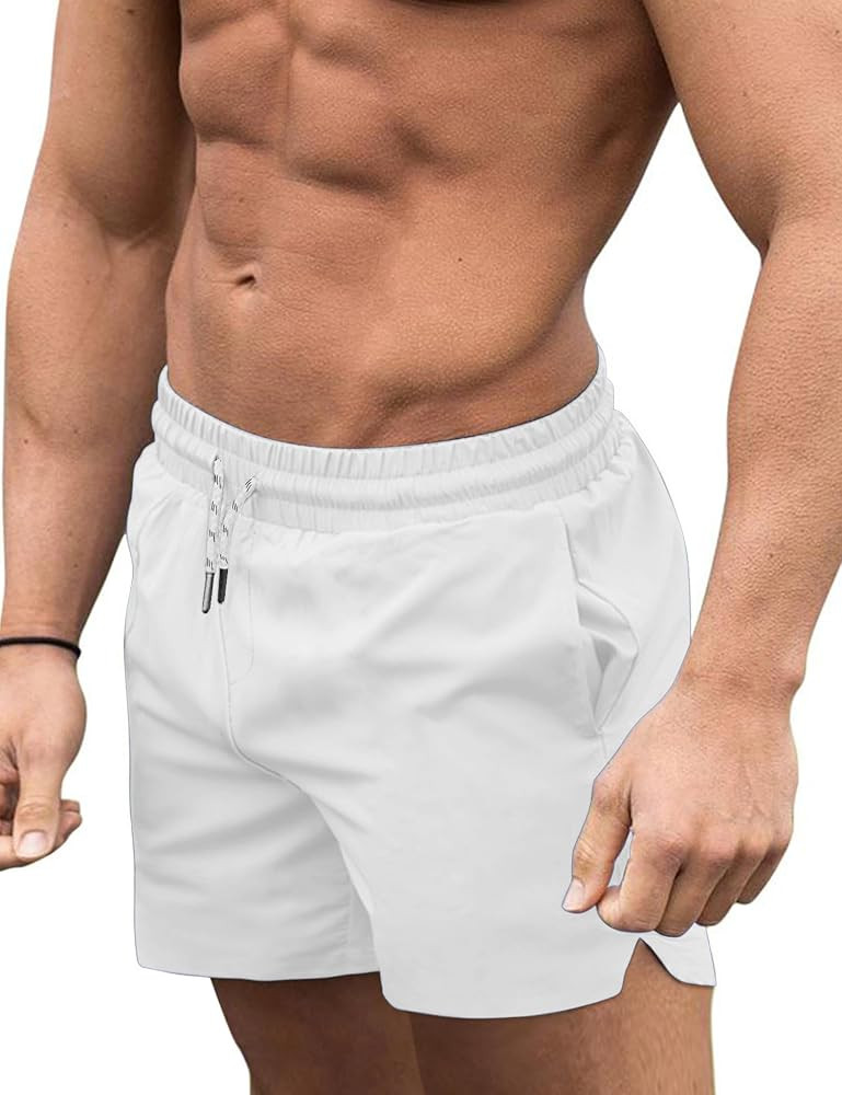 COOFANDY Men's Swim Trunks Quick Dry Board Shorts Swimwear Bathing Suit     Quick Dry Four Way St... | Amazon (US)