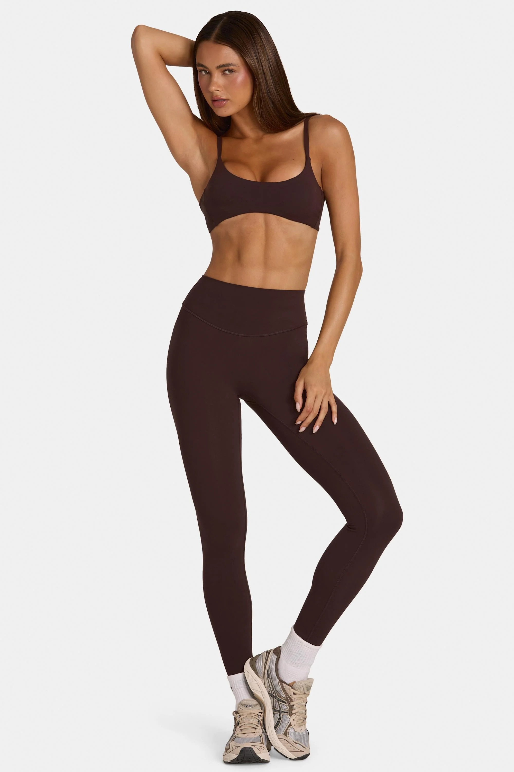 Soft Active Full-Length Leggings in Espresso | Bo+Tee